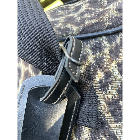 VTG Ricardo Beverly Hills Designer Luggage Large Tote Overnight Bag Animal Print - Picture 14 of 16